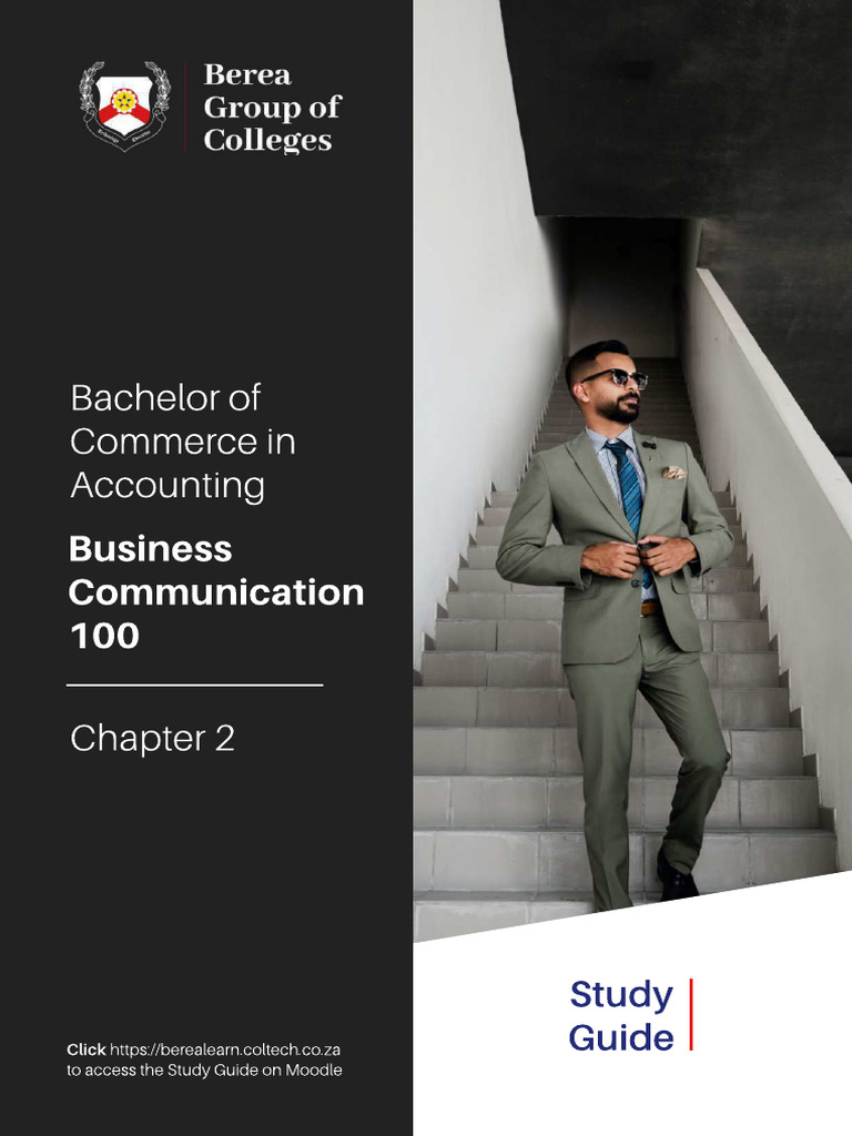 BCom in Accounting - Business Communication 100 Chapter 2 | PDF