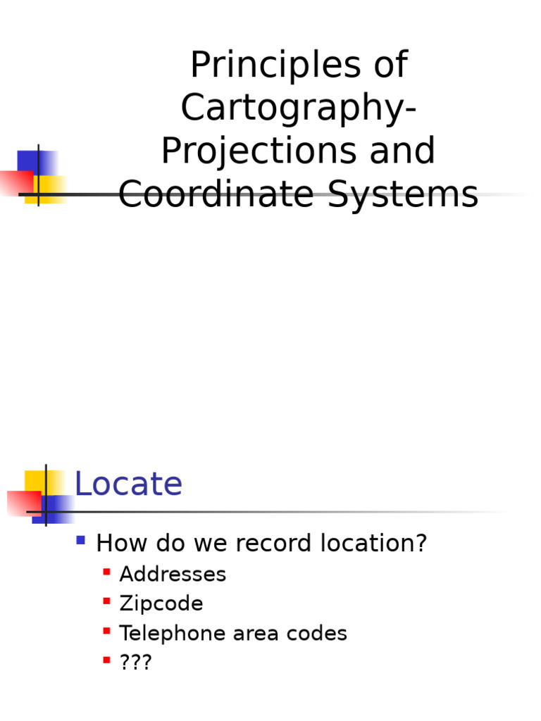Projections and Coordinate Systems | PDF