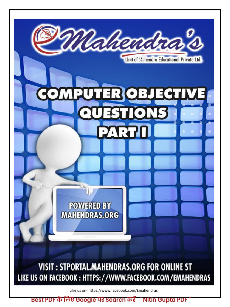 Collection of Computer Objective Question | PDF | Computer Data Storage ...