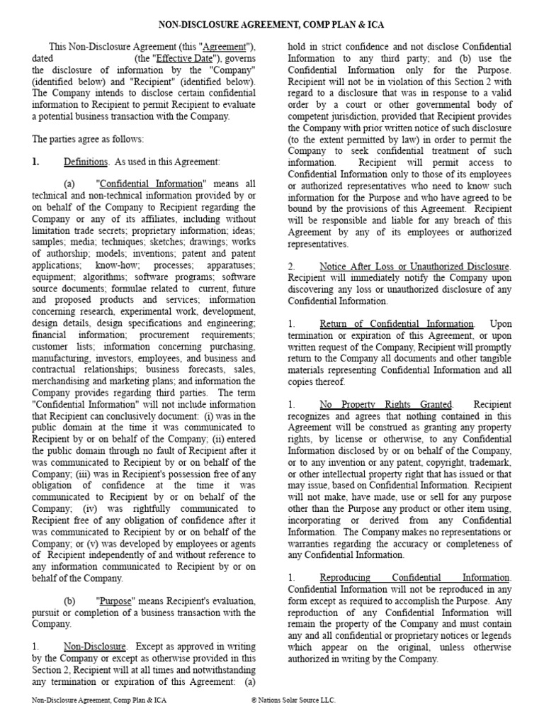Nda ica comp plan for nations solar source sales 2022 pdf