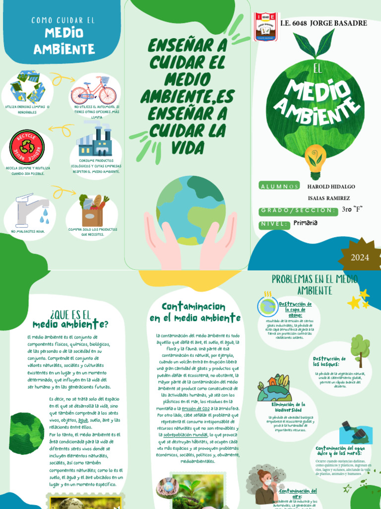 Triptico Del Medio Ambiente | PDF