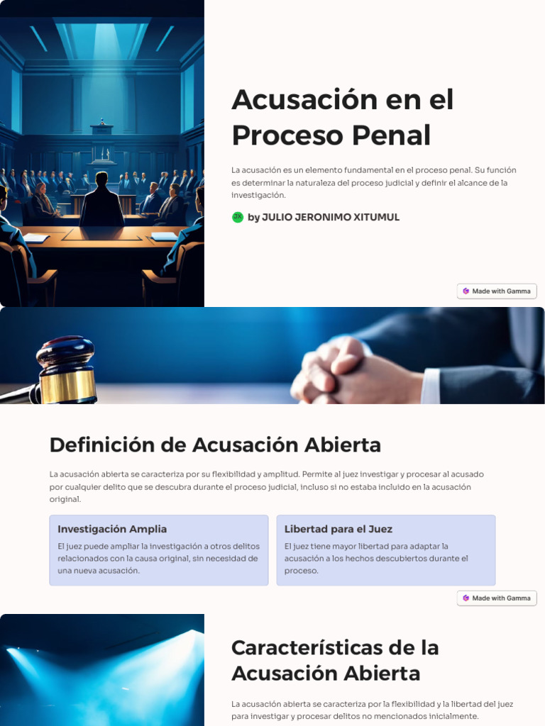 La Acusación en El Proceso Penal | PDF