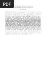 Download On-Site Composting of Restaurants--Organic Economic Ecological And Social Costs Benefits by Neil SN7608453 doc pdf