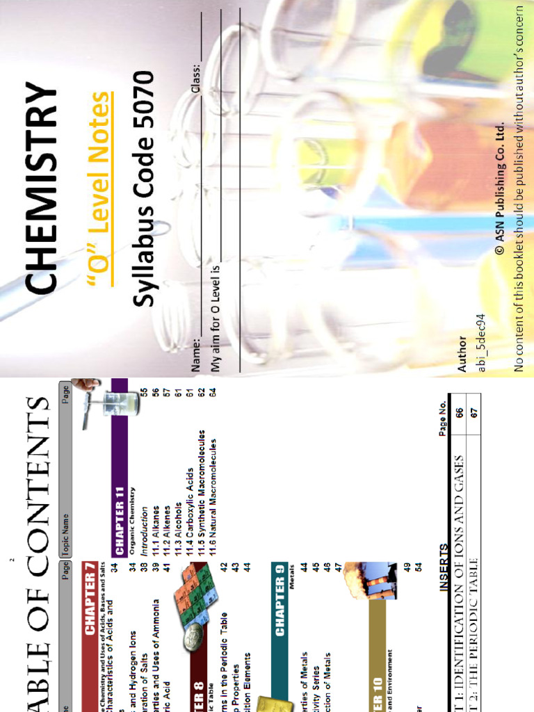 35106152 O Level Chemistry Notes Odd Pdf
