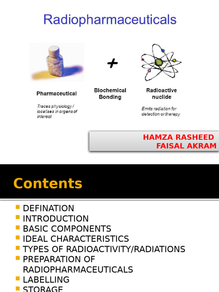 Radiopharmaceuticals | PDF