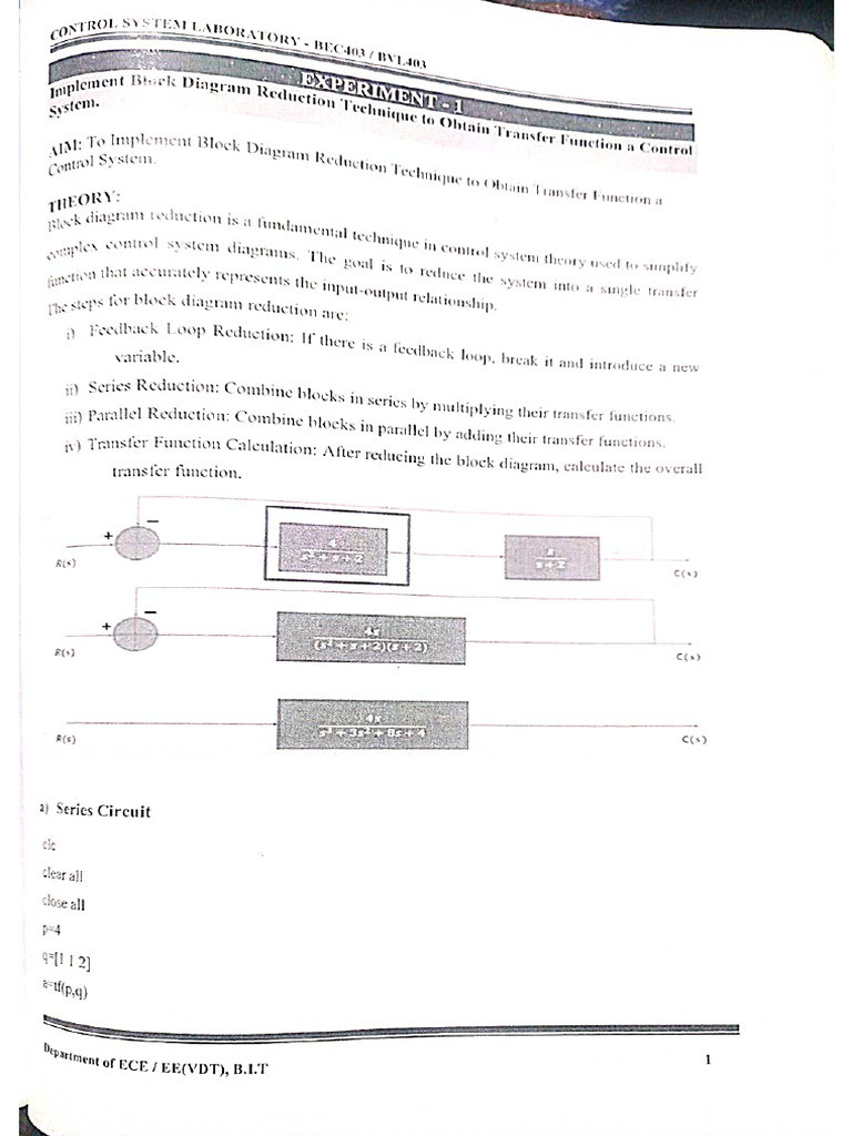 Control system lab manual pdf