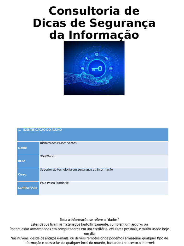 Dicas de Segurança da Informação | PDF | Engenharia Social (segurança ...