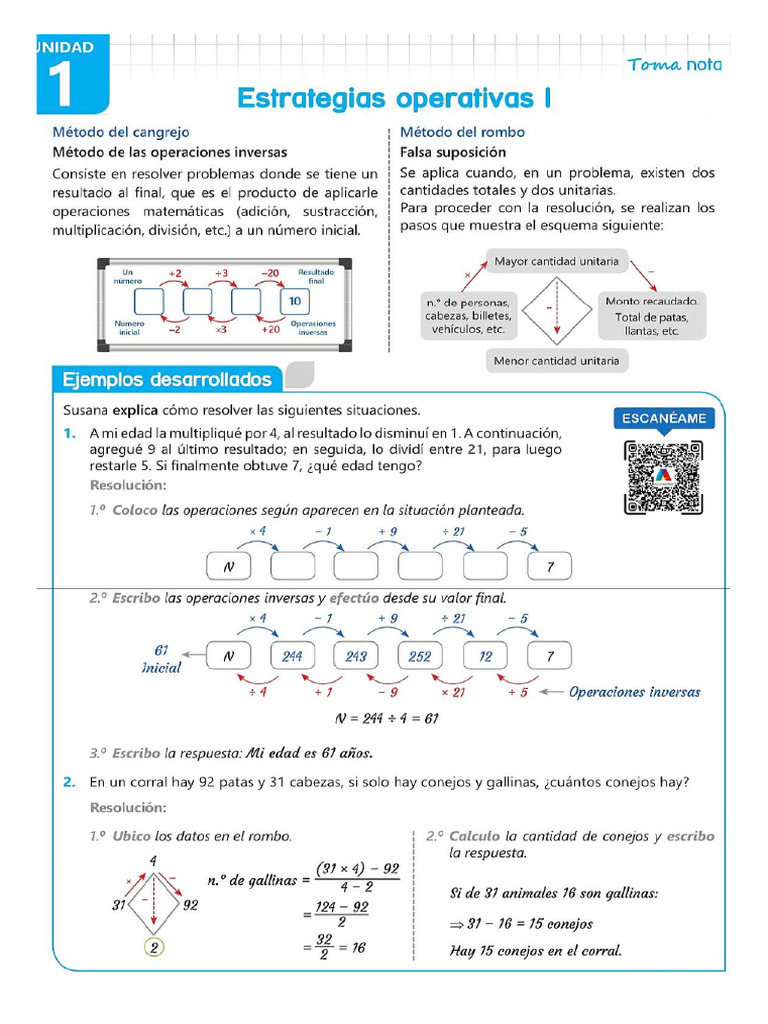FICHA - MATEMÁTICAS - Problemas con operaciones inversas 21-03-2024 | PDF