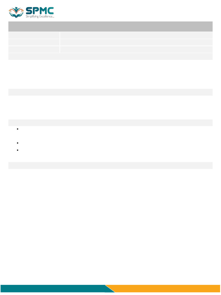 Course Content - CQA | PDF