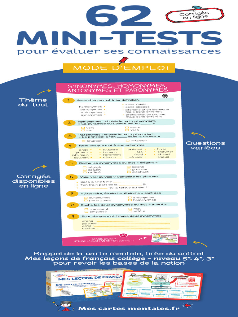 Minitests Francais Corriges | PDF