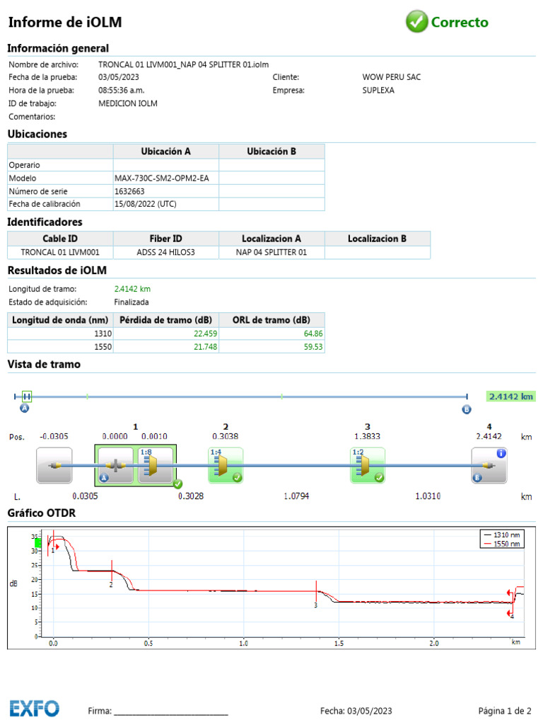 Troncal 01 Livm001 - Nap 04 Splitter 01 | PDF