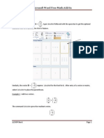 Microsoft Word Free Math Add-In: Linear Algebra