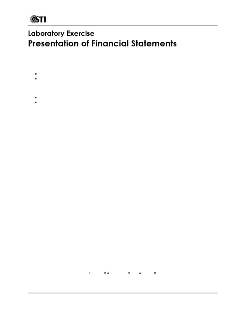 Financial Statement Preparation Guide | PDF | Equity (Finance ...
