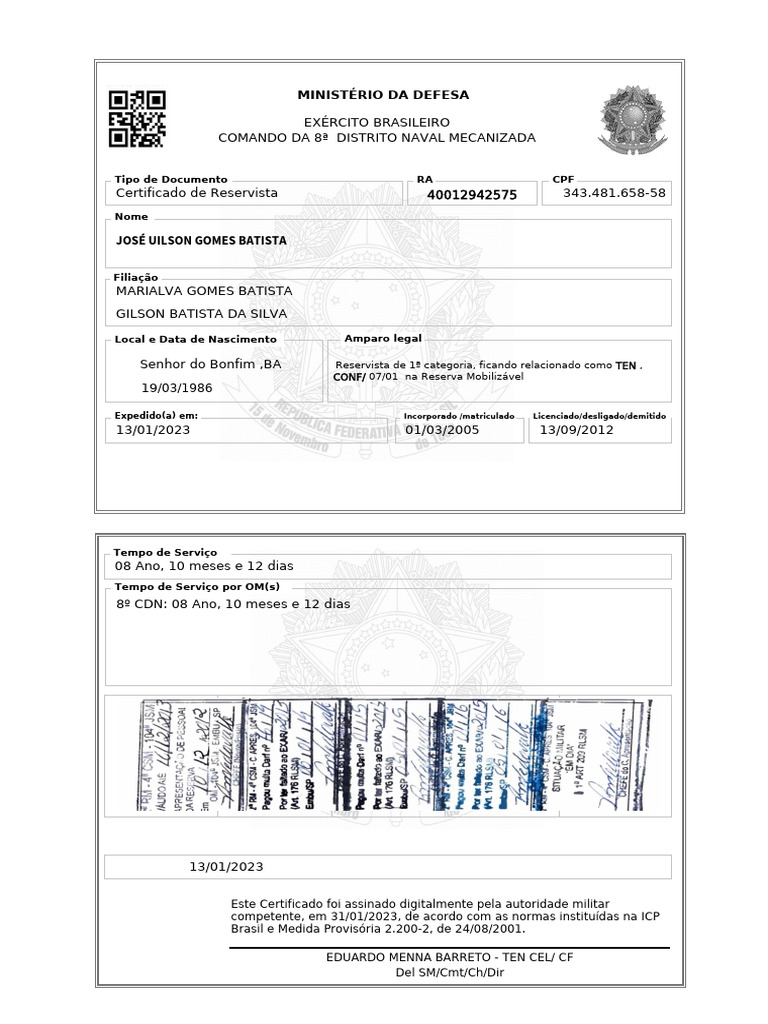 Como Emitir O Certificado De Reservista