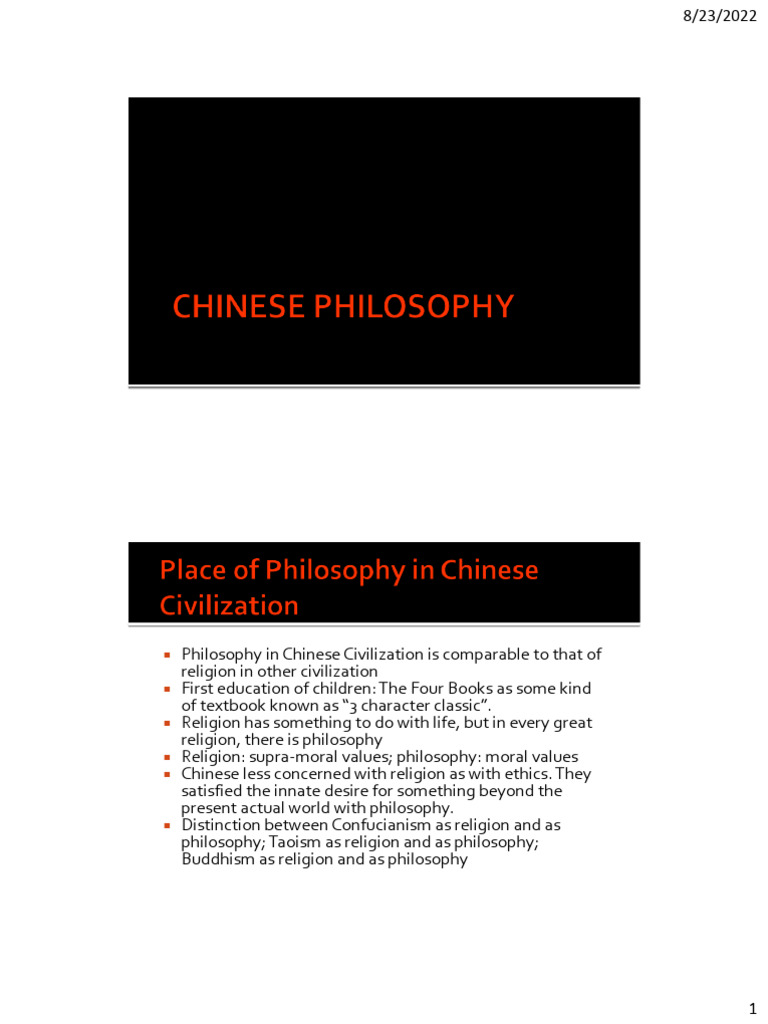 Chinese Philosophy Intro 2 Pdf