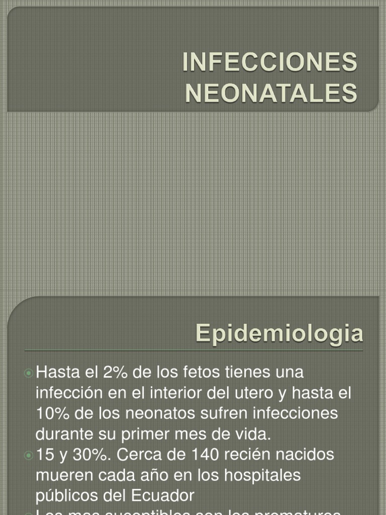 Infecciones Neonatales PDF Virus Sistema inmune