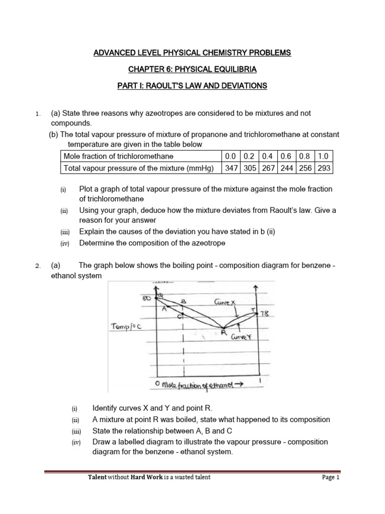 Chemistry S5 Physical Chemistry | PDF