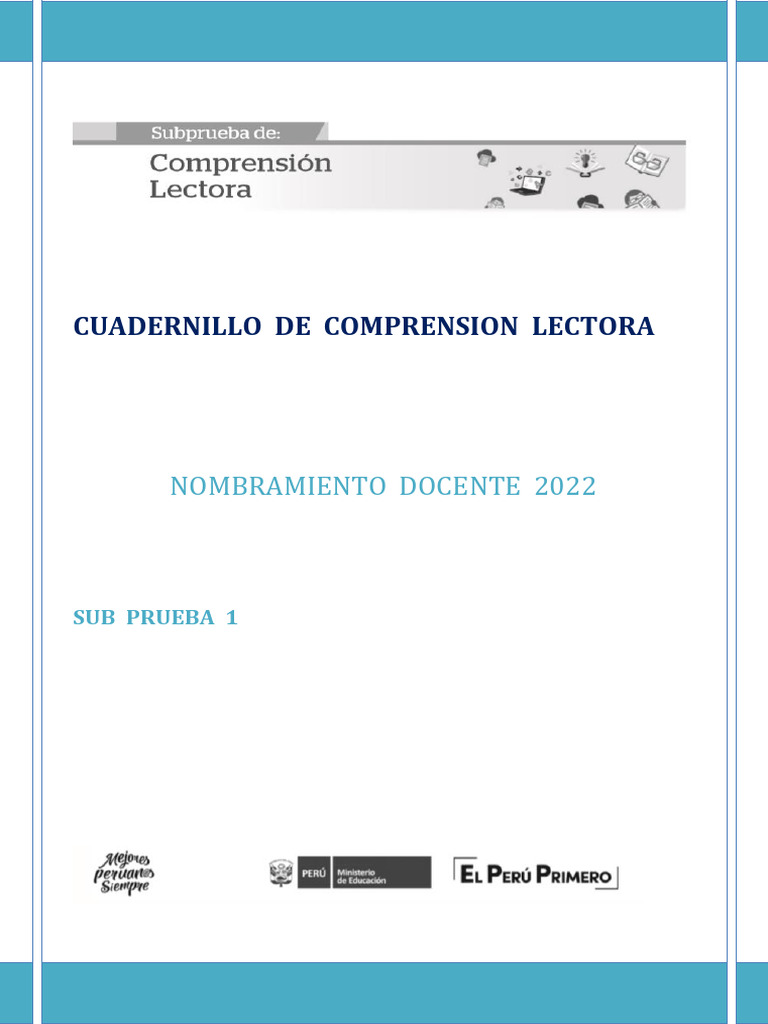 Cuadernillo de Comprension Lectora - Actualizado | PDF | Azúcar | Poesía