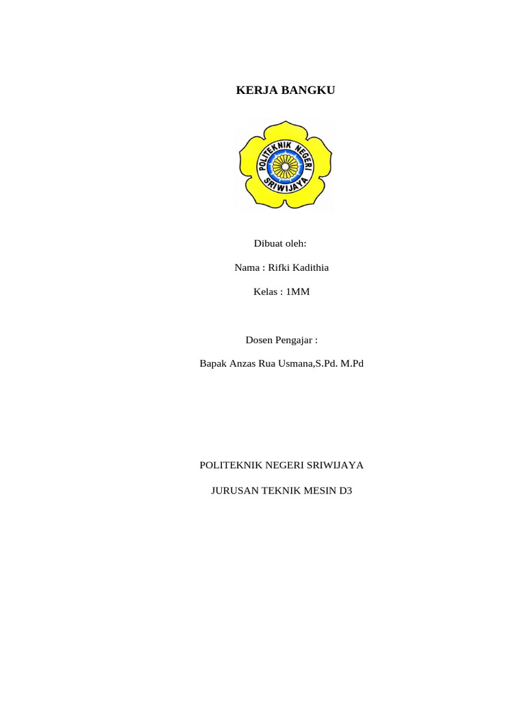 Kerja Bangku Rifki | PDF