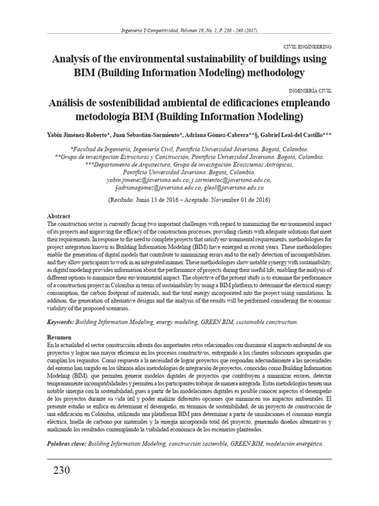BIM Methodology for Sustainable Buildings | PDF | Photovoltaics | Art