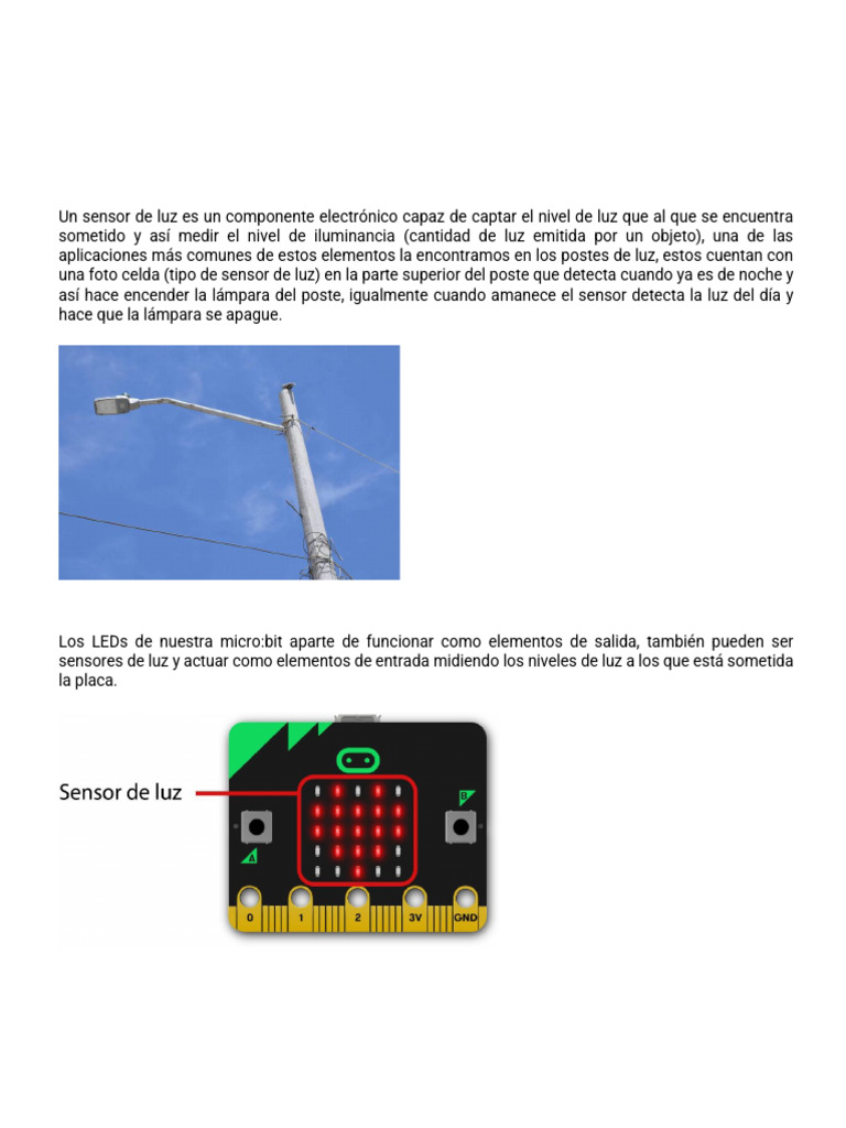 Sensor de Luz | PDF