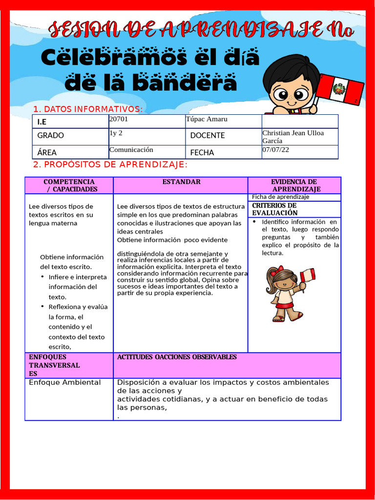 Sesión Dia de La Bandera | PDF