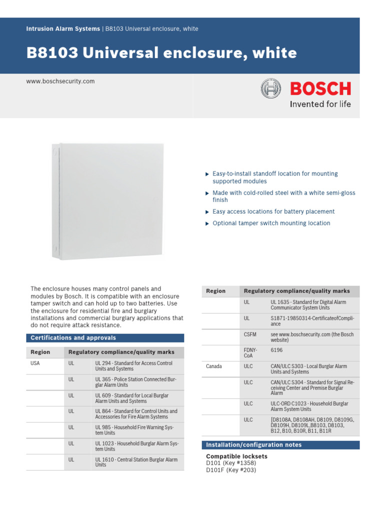 B8103 Data Sheet enUS 18014417040643979 | PDF