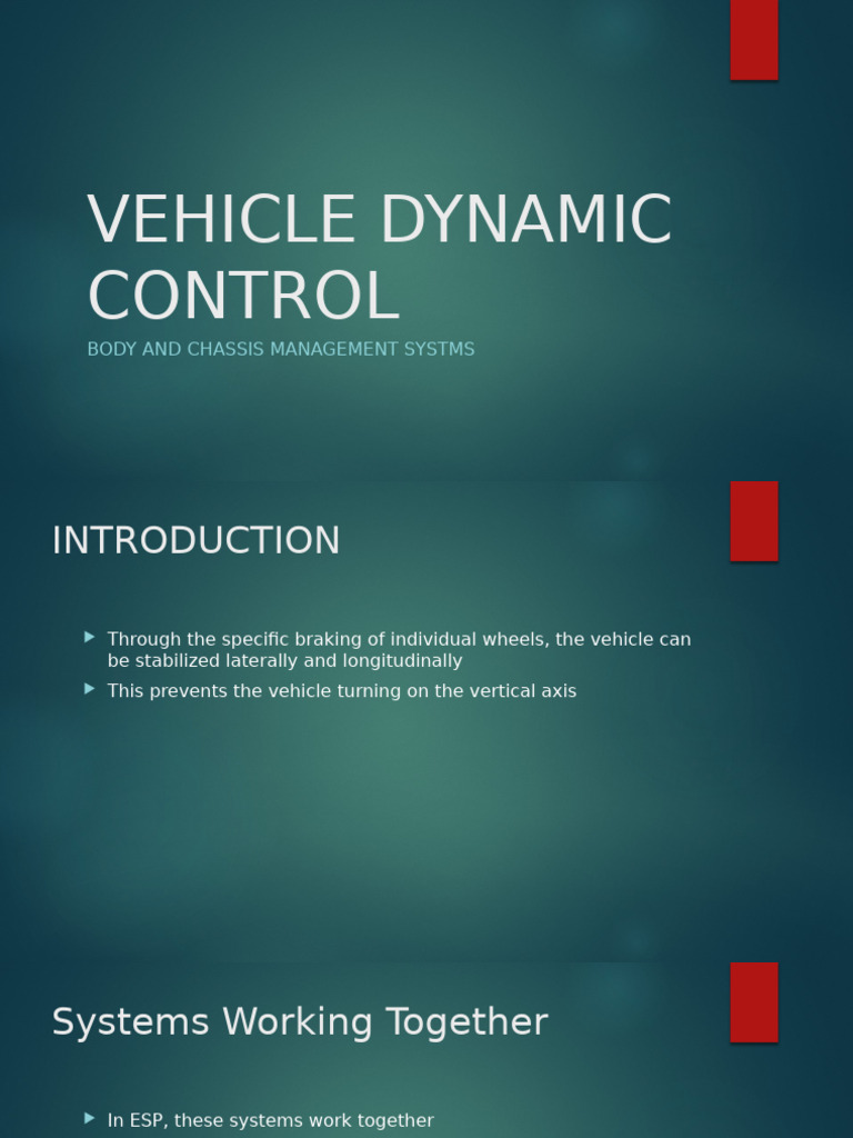 Vehicle Dynamic Control Systems Explained | PDF