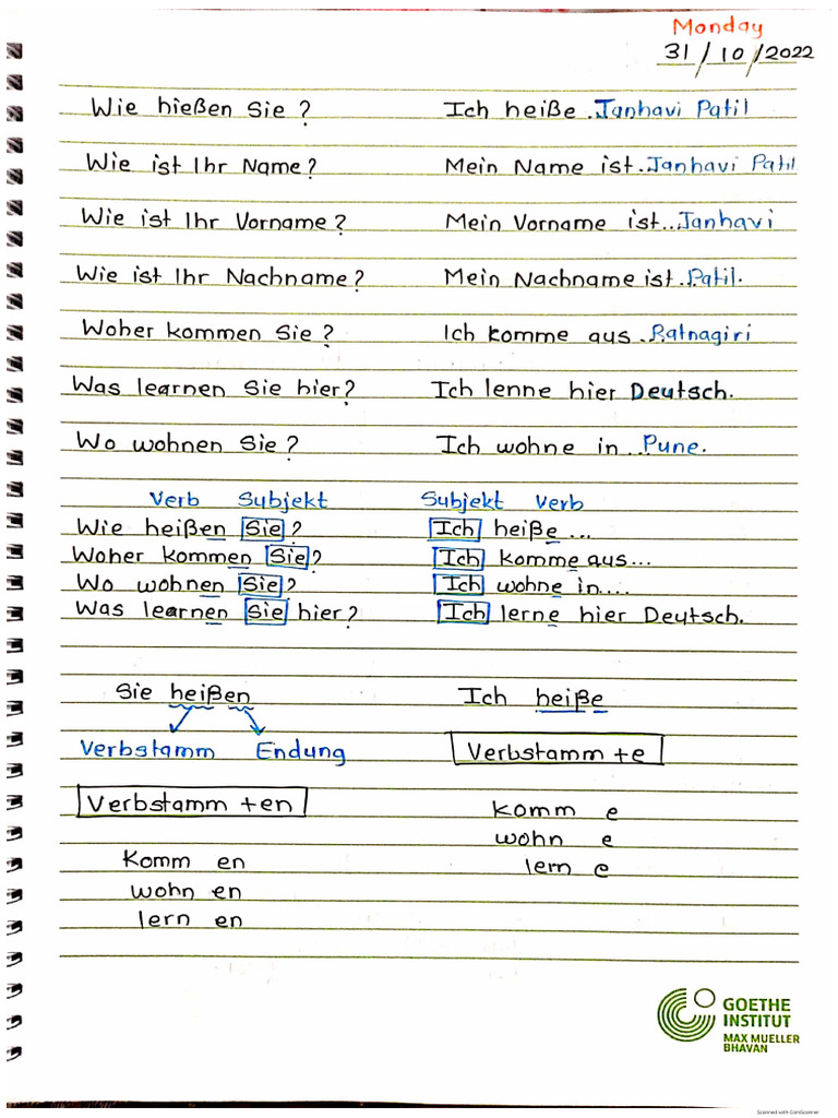 Janhavi's A1 Notes-1 | PDF