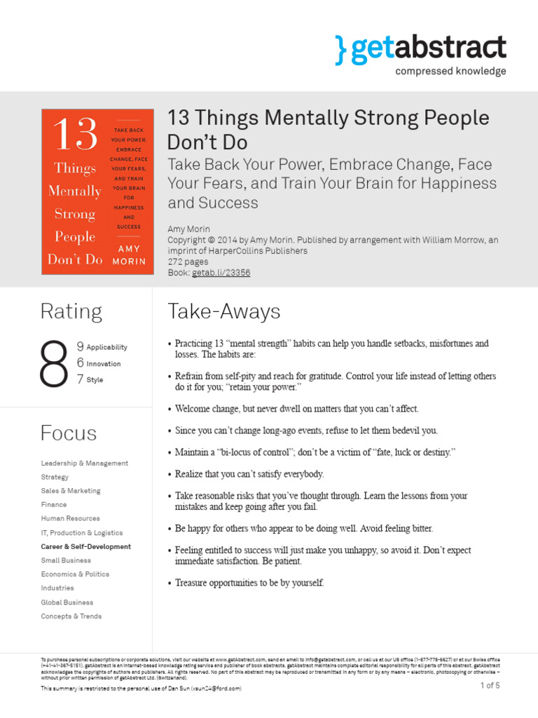 13 THINGS MENTALLY STRONG PEOPLE DONT DO TAKE intelligence overview