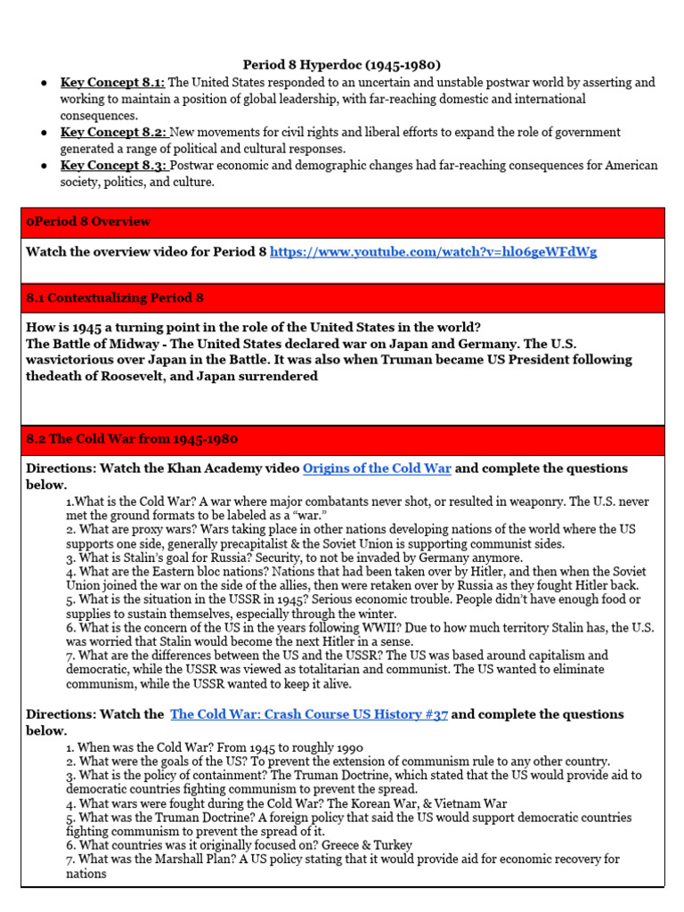 Copy of Period 8 Hyperdoc | PDF
