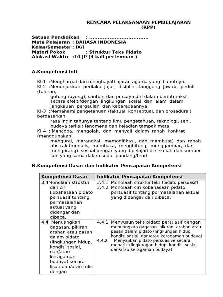 BAB-2 - RPP B-INDO-Revisi-2018 | PDF