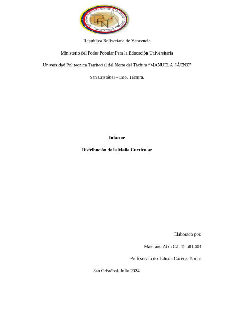 Malla Curricular PNFA Administración 2024 | PDF | Plan de estudios ...
