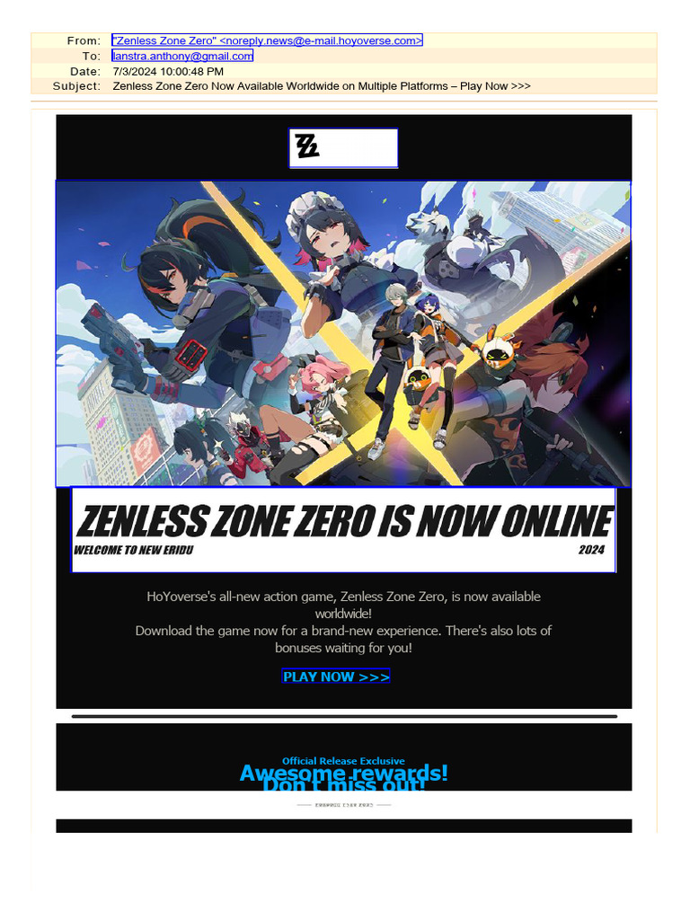 Zenless Zone Zero Now Available Worldwide On Multiple Platforms - Play ...