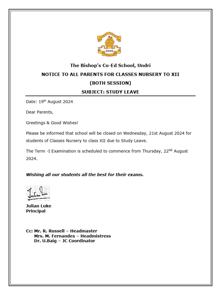 Study leave pdf