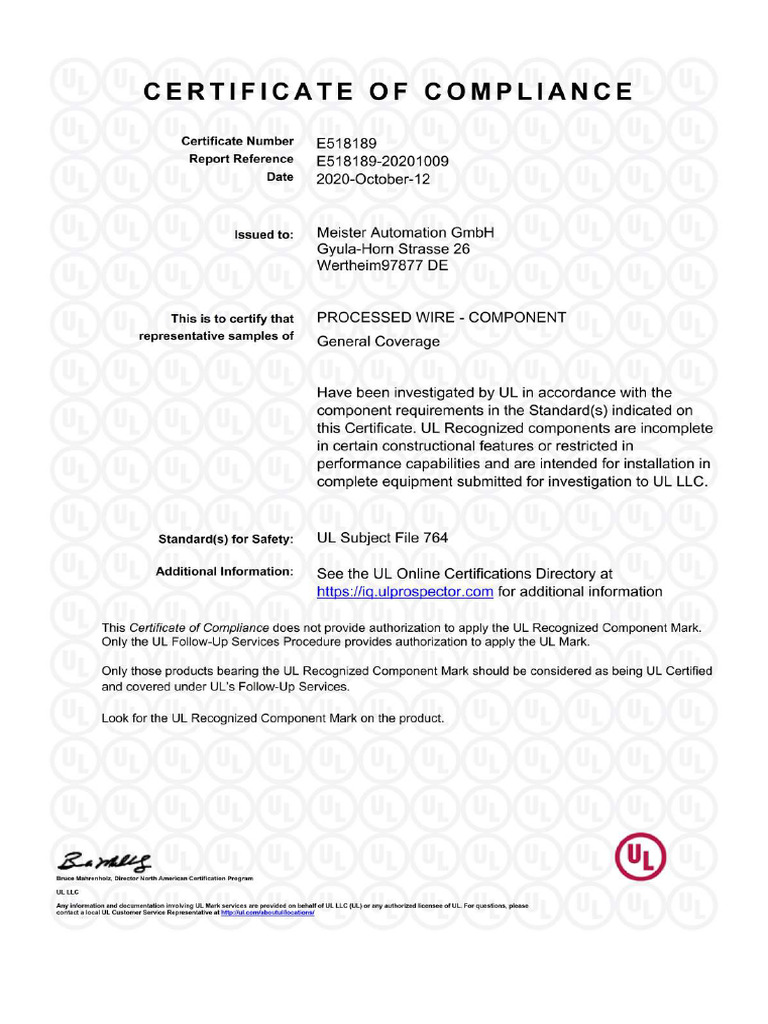 Ul Processed Wire-Komprimiert | PDF