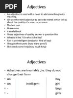 Adjectives
