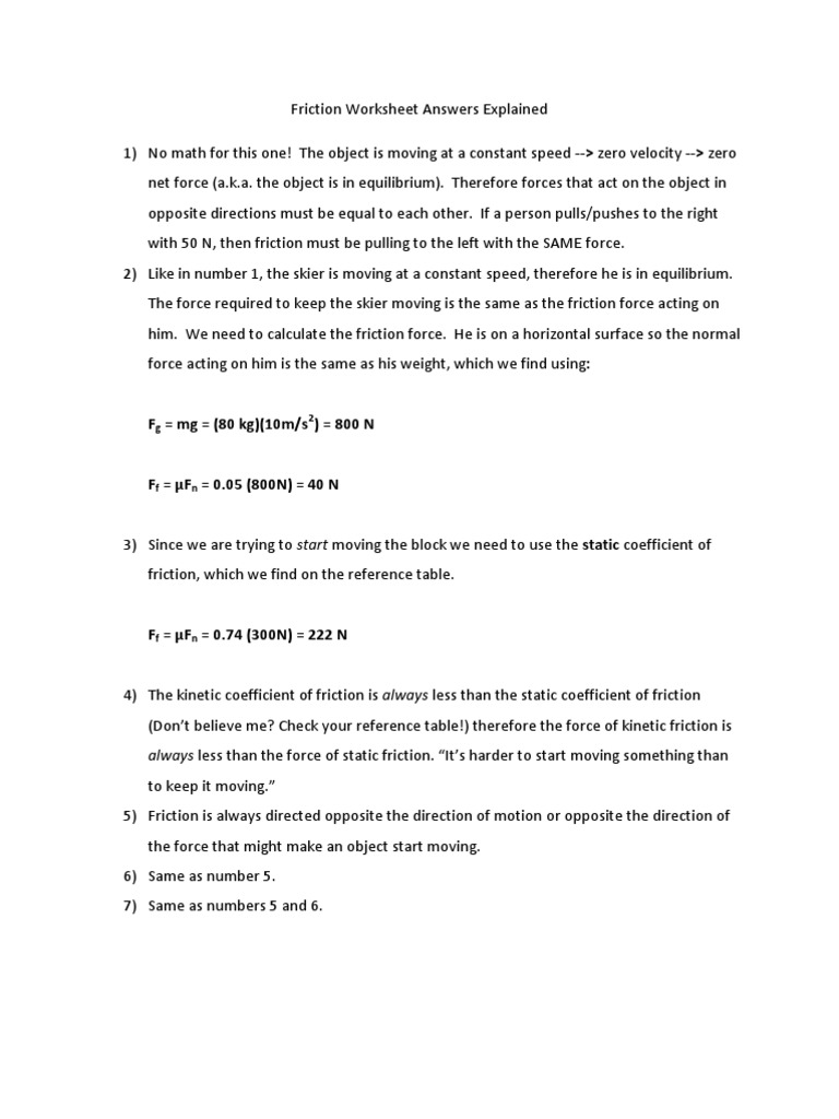 friction-worksheet-answers-explained