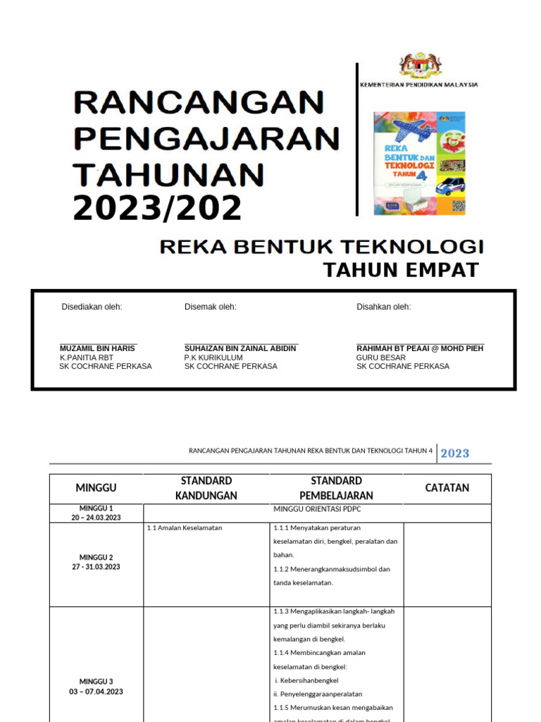 RPT RBT THN 4 2023 | PDF