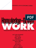 AAA Knowledge-Driven Work Unexpected Lessons From Japanese and United States Work Practices