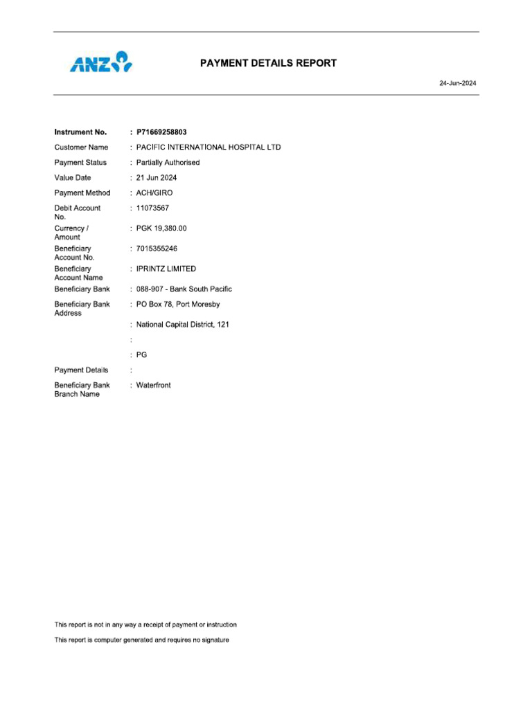 Payment Receipt | PDF