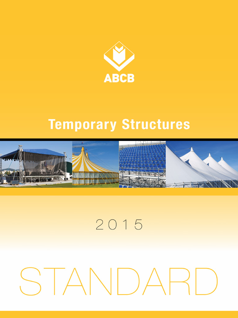2015 Standard for Temporary Structures | PDF | Wall | Home & Garden