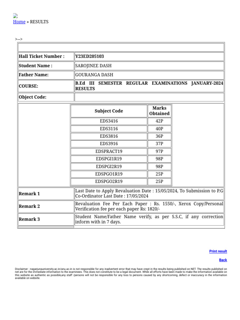 Acharya Nagarjuna University | PDF