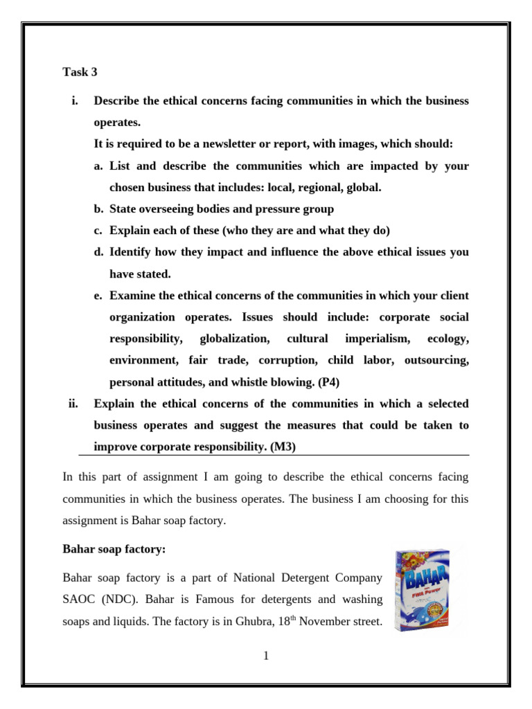 Ethical Concerns of The Community | PDF