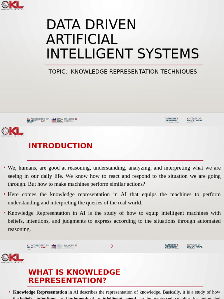 Knowledge Representation in AI Techniques | PDF | Knowledge ...