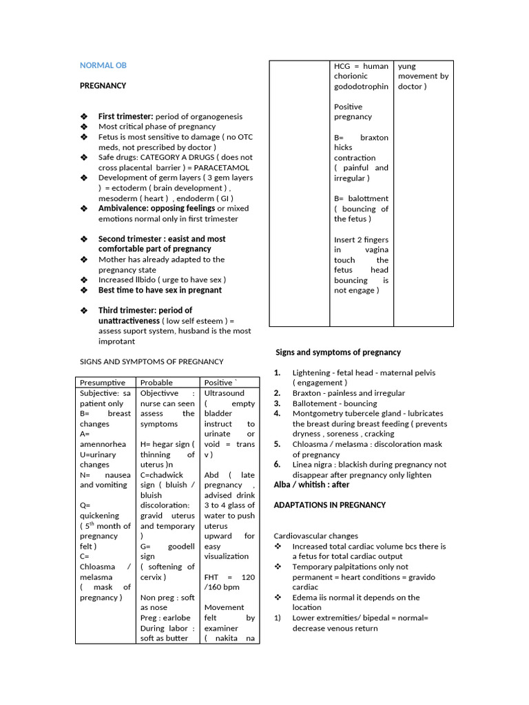 Normal Ob Refresher | PDF