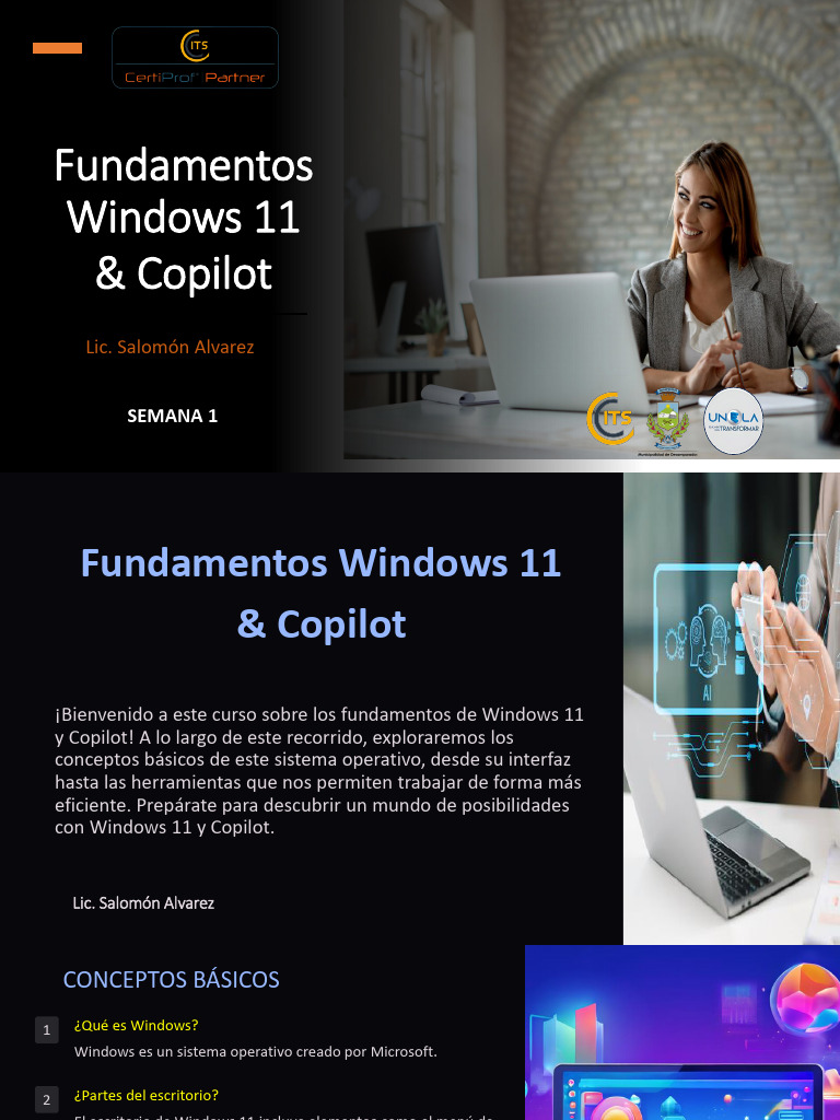 Fundamentos de Windows 11 y Copilot | PDF | Equipo de oficina ...