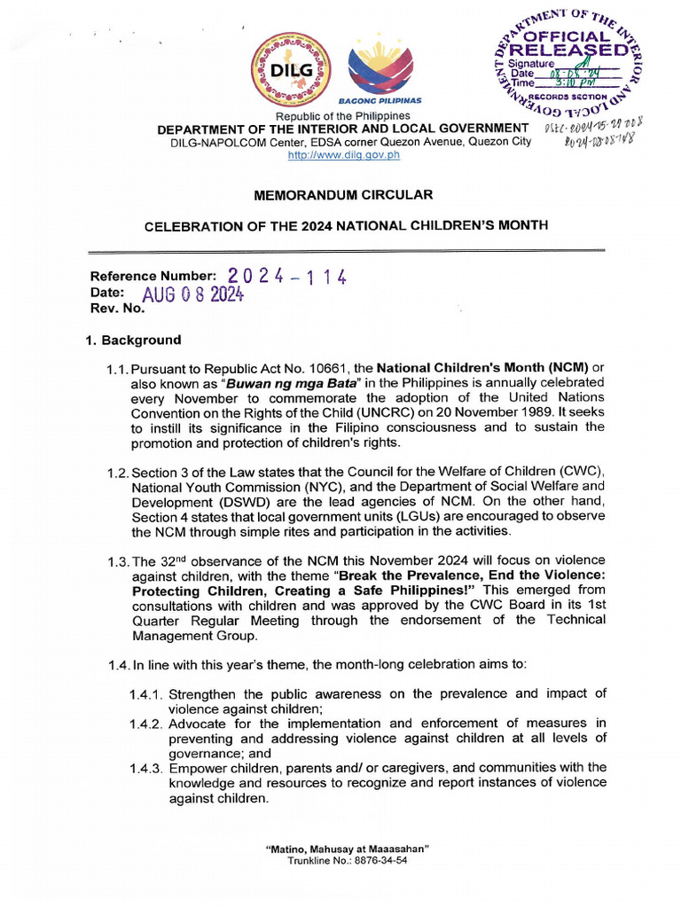 Childrens Month | PDF