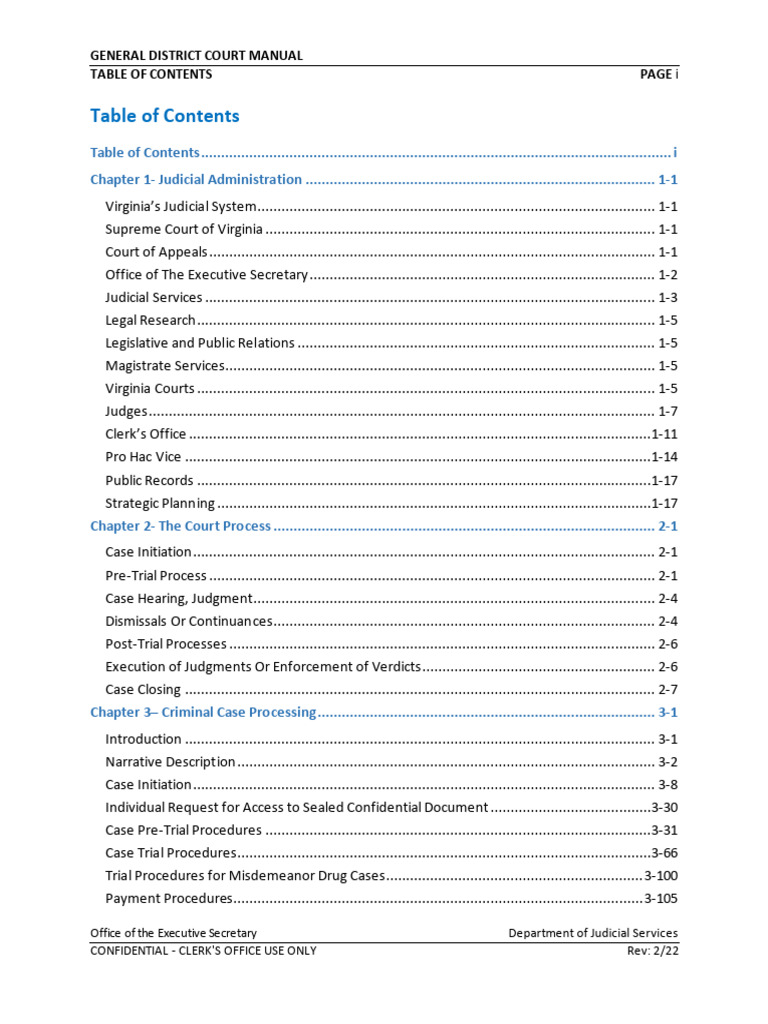 Virginia Court General Manual PDF Virginia Court General Manual PDF