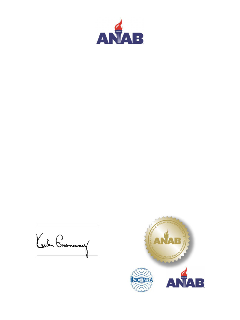 Scope-of-Accreditation (ANAB) - Wilmington, CA | PDF